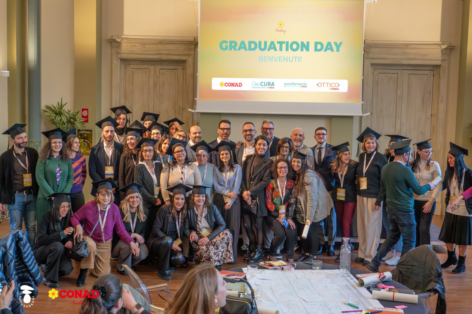 CONAD Academy: le persone riunite per un Graduation Day